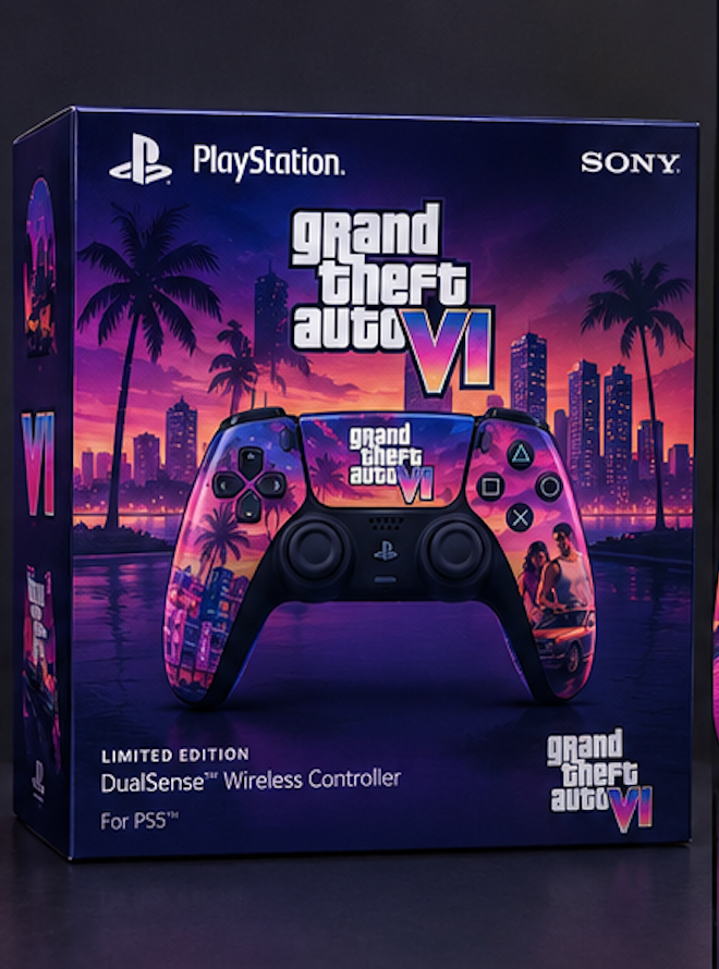 Manette sans fil DualSense® – Édition limitée Grand Theft Auto VI (Black)