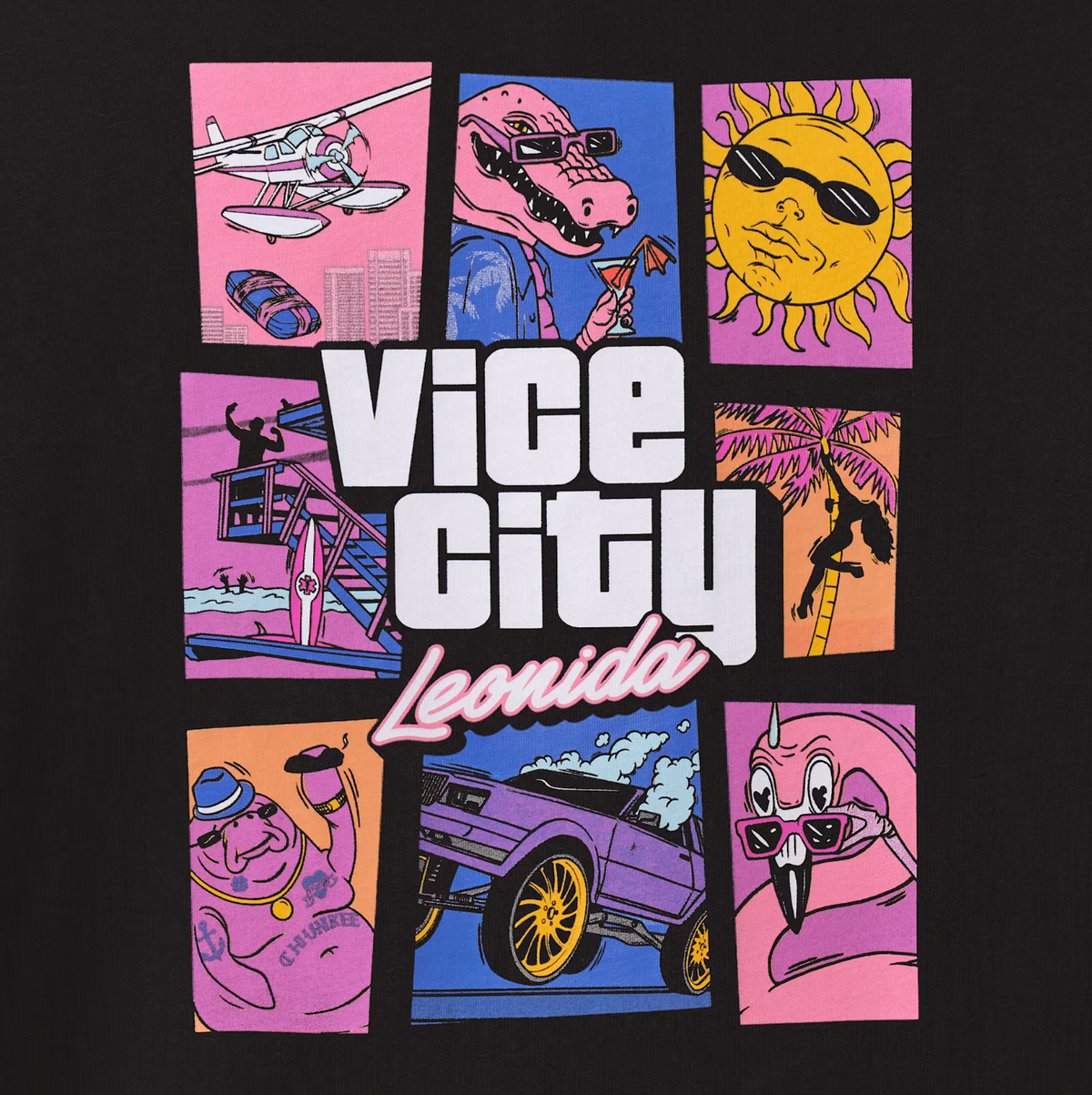 T-shirt noir Goodtime State de Grand Theft Auto VI