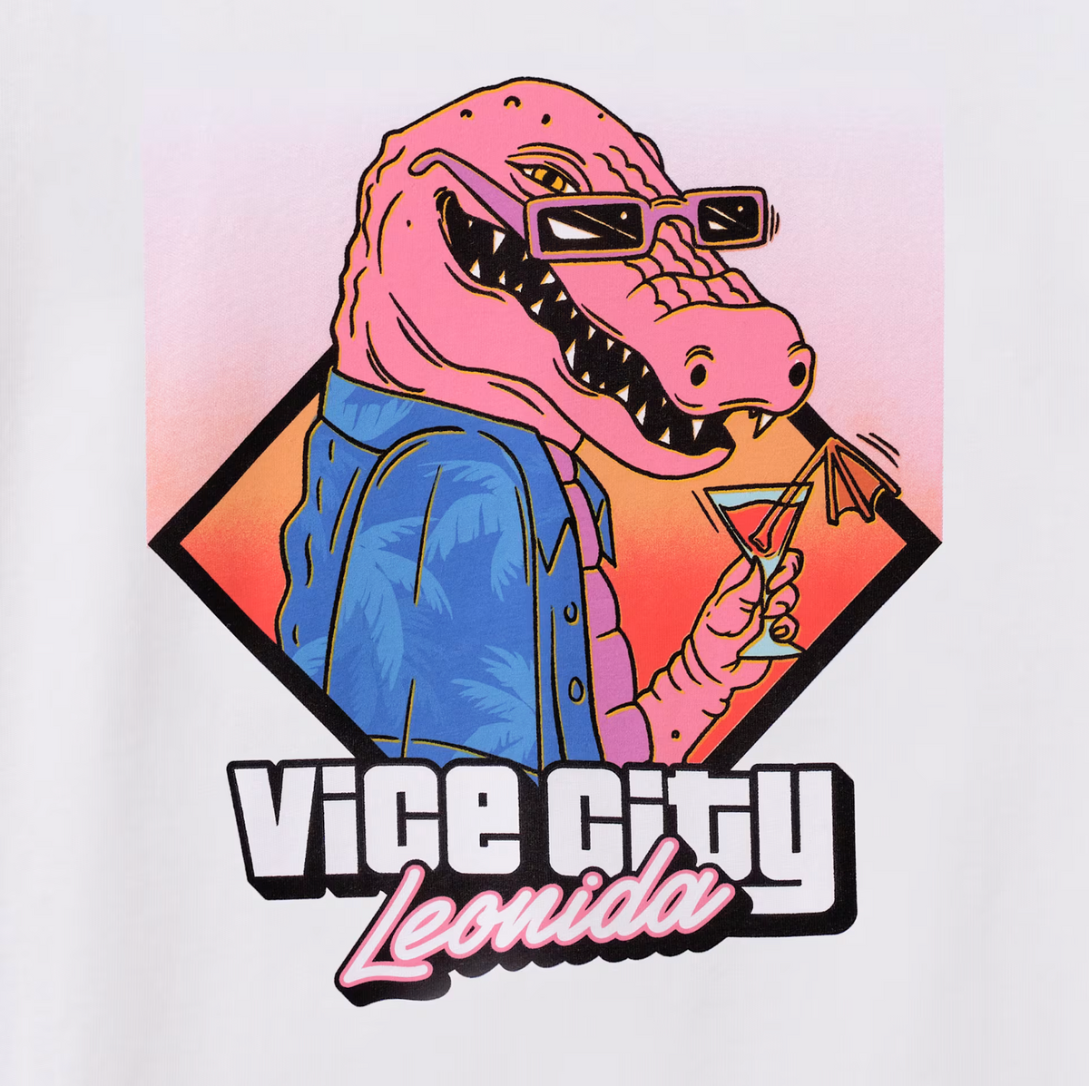 T-shirt blanc Macca the Gator de Grand Theft Auto VI